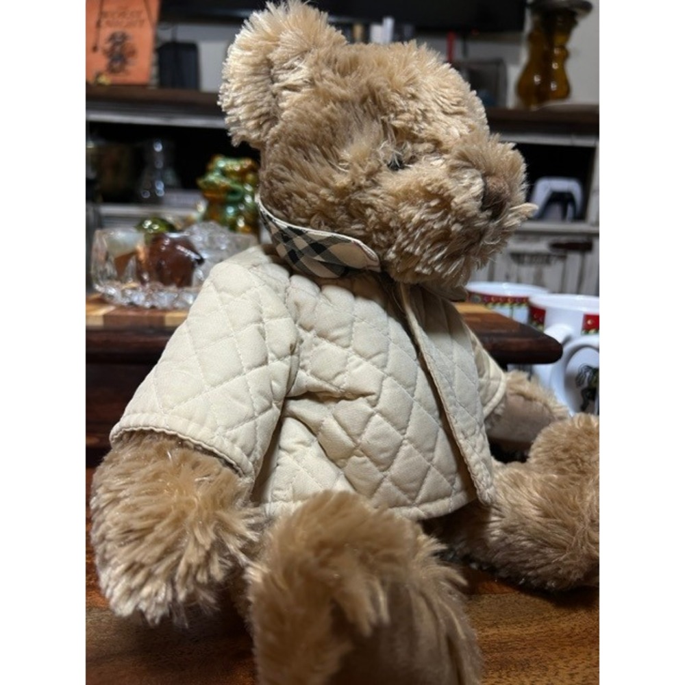 Burberry Fragrance Promotional Teddy Bear Quilted Jacket 2008 Collectible Plush